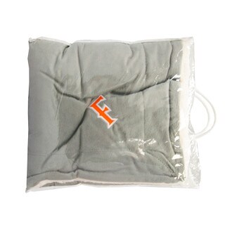 Big 'F' Grey Sherpa Blanket